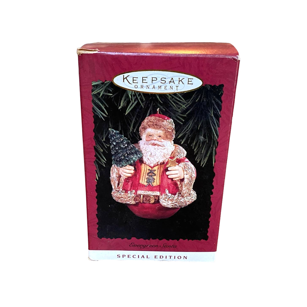 Hallmark keepsake ornament Evergreen Santa Special Edition 1996
